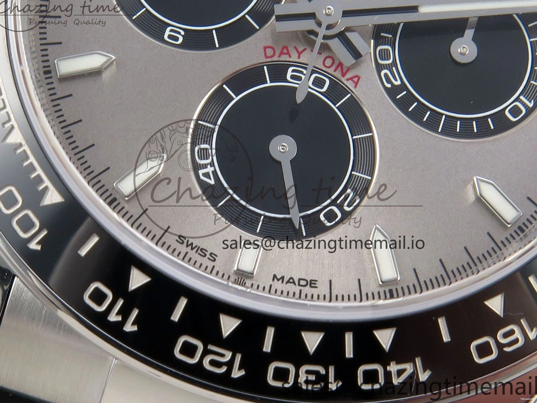 VS4131 Oysterflex Strap Gray VSF Best Black on Edition Daytona Dial V2 (Weighted) 1:1 126519 0225